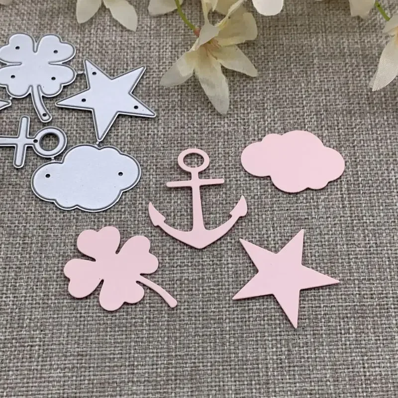 Anchor cloud four-leaf Metal Cutting Dies Stencils For DIY Scrapbooking Decorative Embossing Handcraft Die Cutting Template