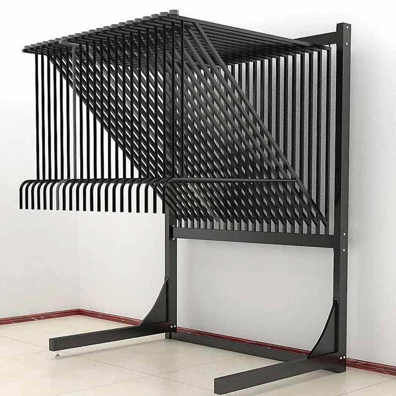 Multi-layer carpet display racks, movable tapestry racks, exhibition display racks