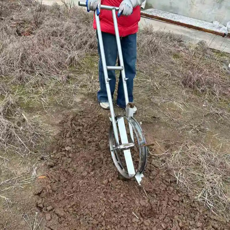 Custom Row Planting Dibber Tool With Adjustable Plant Spacing