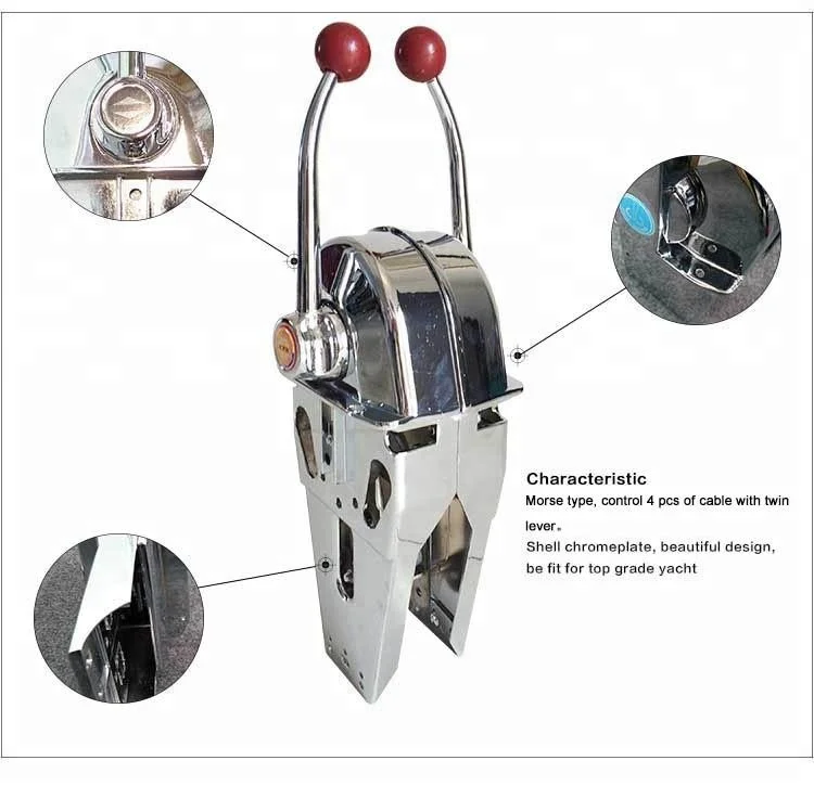 Morse Control  Lever GJ1107M Dual Lever Engine Control