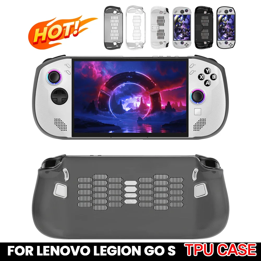 

TPU Case for Lenovo Legion Go S Handhled Console Full Protective Case Ergonomic Soft TPU Cover Case Anti-Scratch Host Shell