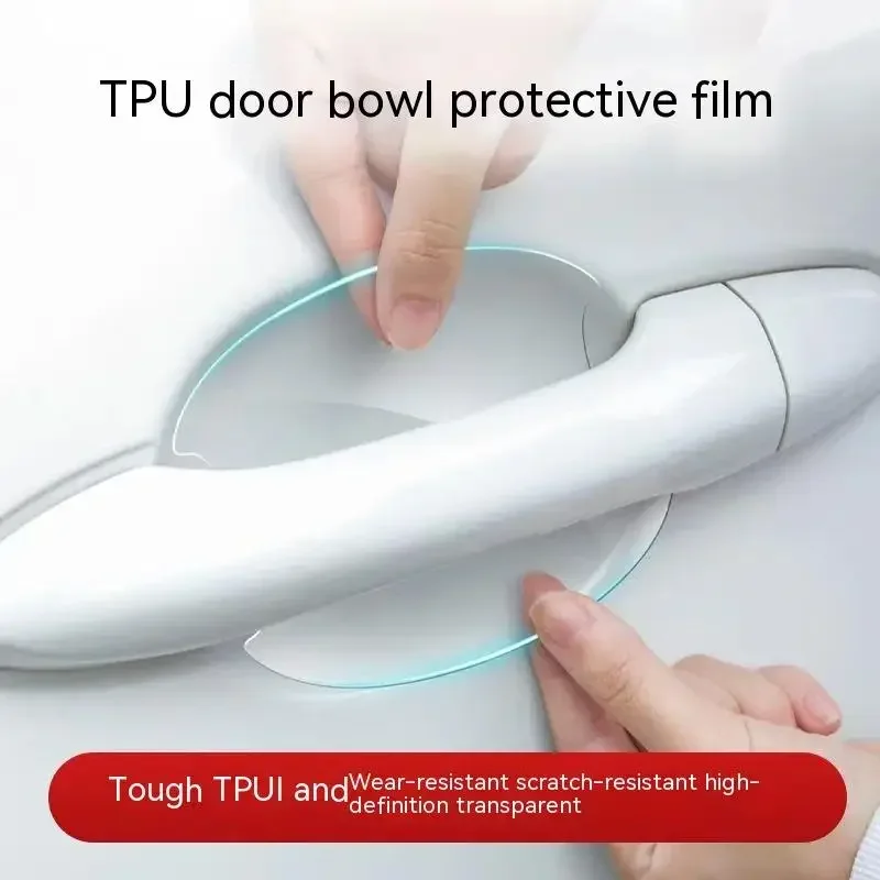 

Car Door Handle Protective Sticker Wear Resistant Scratch Resistant Transparent Protective Strip TPU Door Bowl Protective Stick