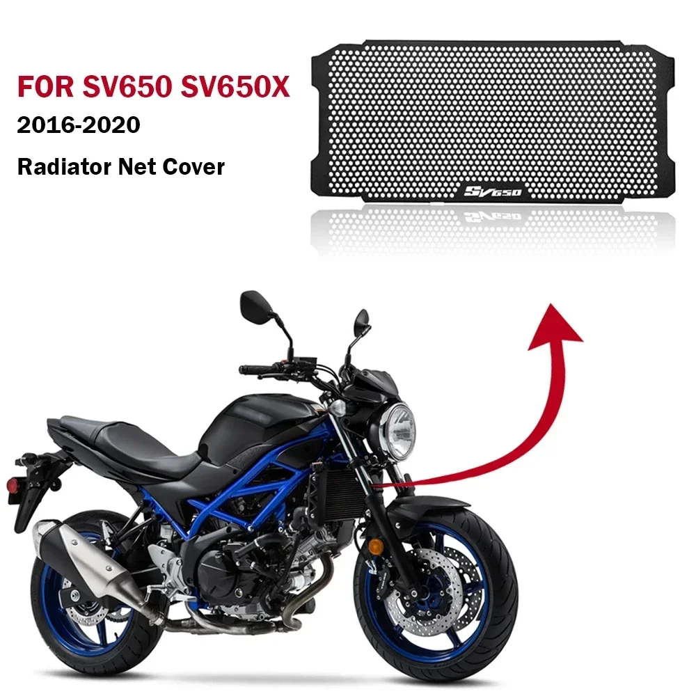 For Motorcycle SV650 SV650X 2016-2020 Accessories Radiator Grille Guard Cover Aluminium Protection Protetor SV 650 SV 650 X