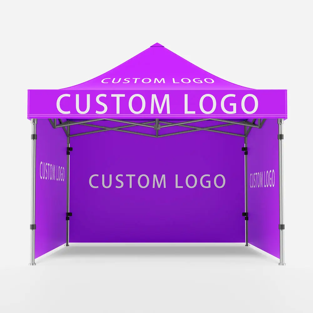 Уличная палатка-альтанка быстрого приготовления Ez Pop Up Canopy с индивидуальной графикой и логотипом