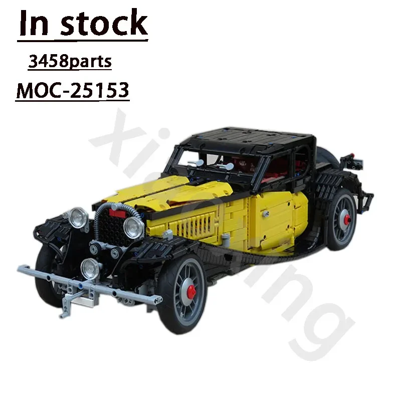 

Classic Yellow MOC-2515350T Sightseeing Car Building Block 3448 Car Parts Technic Building Blocks Custom Kids Birthday Toy Gift