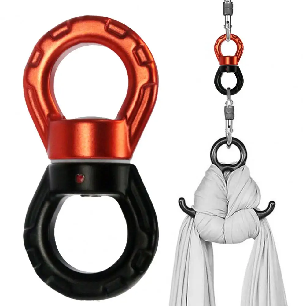 30KN Aluminum Alloy Swing Swivel Universal Rotating Ring for Aerial Yoga Climbing Hammock Smooth 360 Degree Rotation Ball Bearin