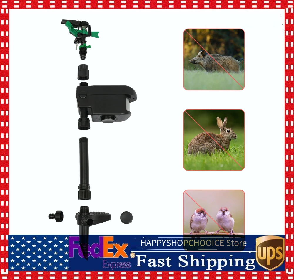 

Stake Top With Stake Bottom Sprinkler Sensor Flow-through Cap Quick Connect Coupling Outdoor Waterproof Repellent