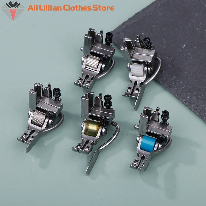 T5 5-in-1 multifunktionaler, verstellbarer Cording/Regular/Reißverschluss-Rollen-Nähfuß für Lock Stitch Industrial Nähmaschine