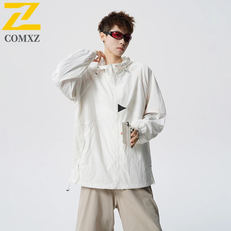 

Унисекс водонепроницаемая ветровка для лета с защитой от УФ-излучения UPF50+, спортивная ветрозащитная ультралегкая куртка для мужчин, для активного отдыха, альпинизма, треккинга, из ледяного шелка