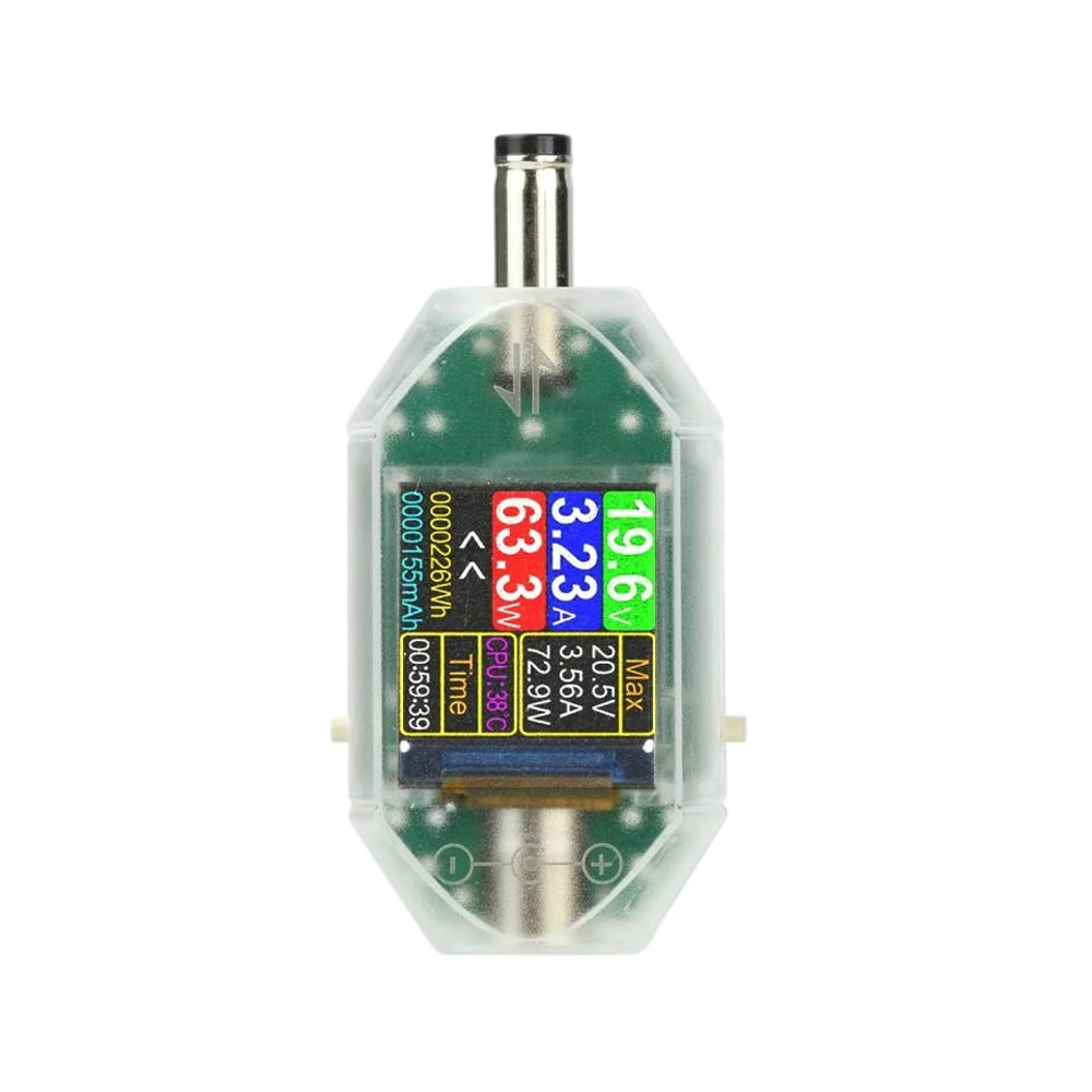 

DT550 DC4.5-50V 0-6A High Precision Digital Display DC Voltage Current Power Meter 0-600W Multifunction Tester DC5.5x2.5mm Port