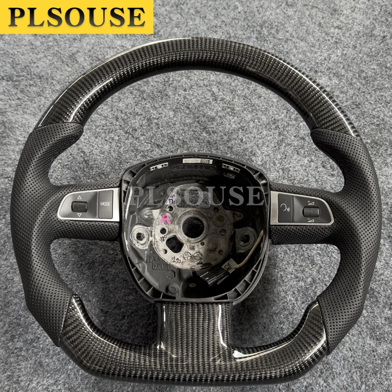 Real Carbon Fiber Lenkrad Für Audi A3 A4 A5 S3 S4 S5 RS5 B8 A6 S6 RS6 C6 RS4 B7 Q5 Q7 A8 S8 D3