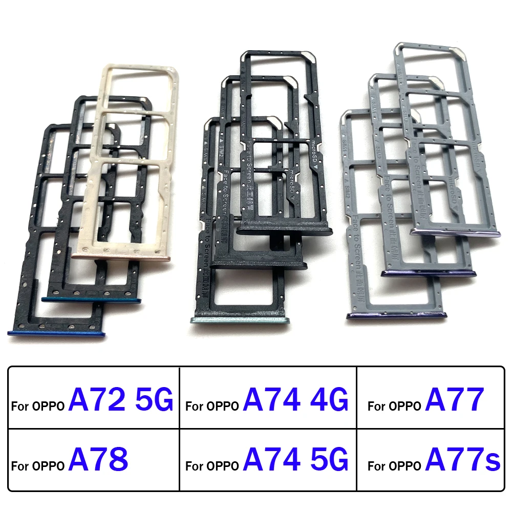 

Новый держатель лотка для SIM-карты для OPPO A72 A74 A77 A77s A78 4G 5G запасные части