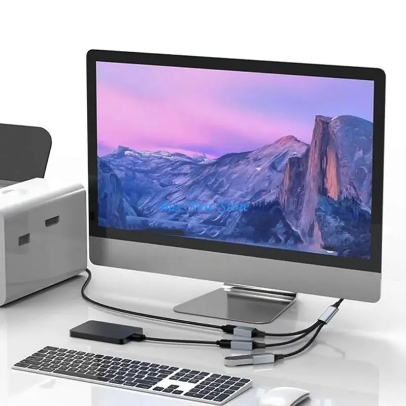 

20CE USB / Type C to Multiple Port HUB Cable Splitter for Tablet Android Mouse Keyboard USB Type-C Adapter Converter