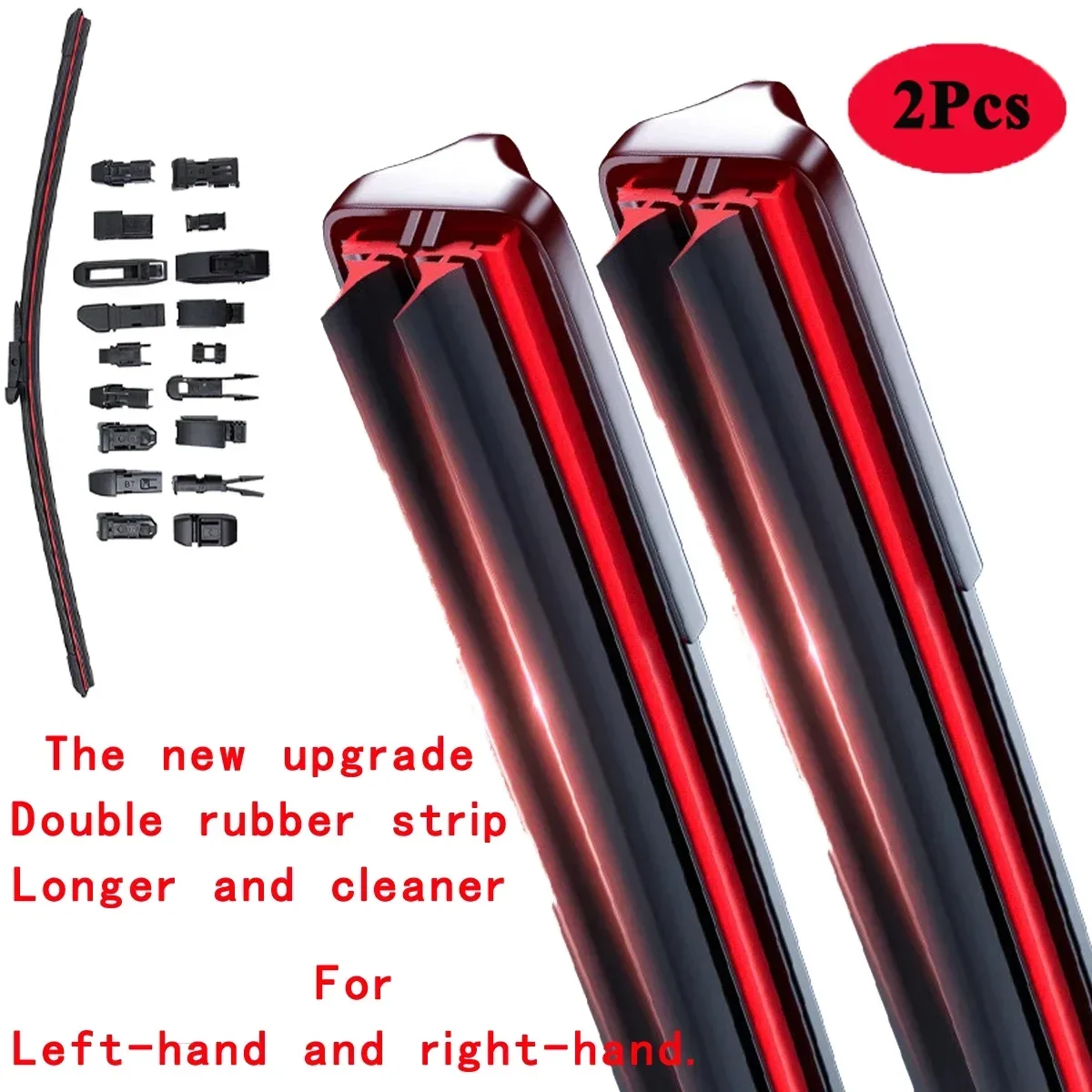 

For Tesla Model Y 2020 2021 2022 Wiper Blades Brushes Car Accessories Windshield Cleaning Universal Boneless Frameless Rubber