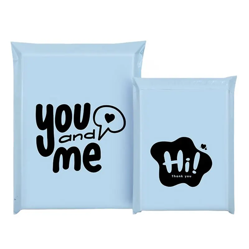 

50pcs New Blue Thickenss Express Bags YOU AND ME Printing Cartoon Delivery Bag Logistics Clothing Waterproof Toy Storage Custom