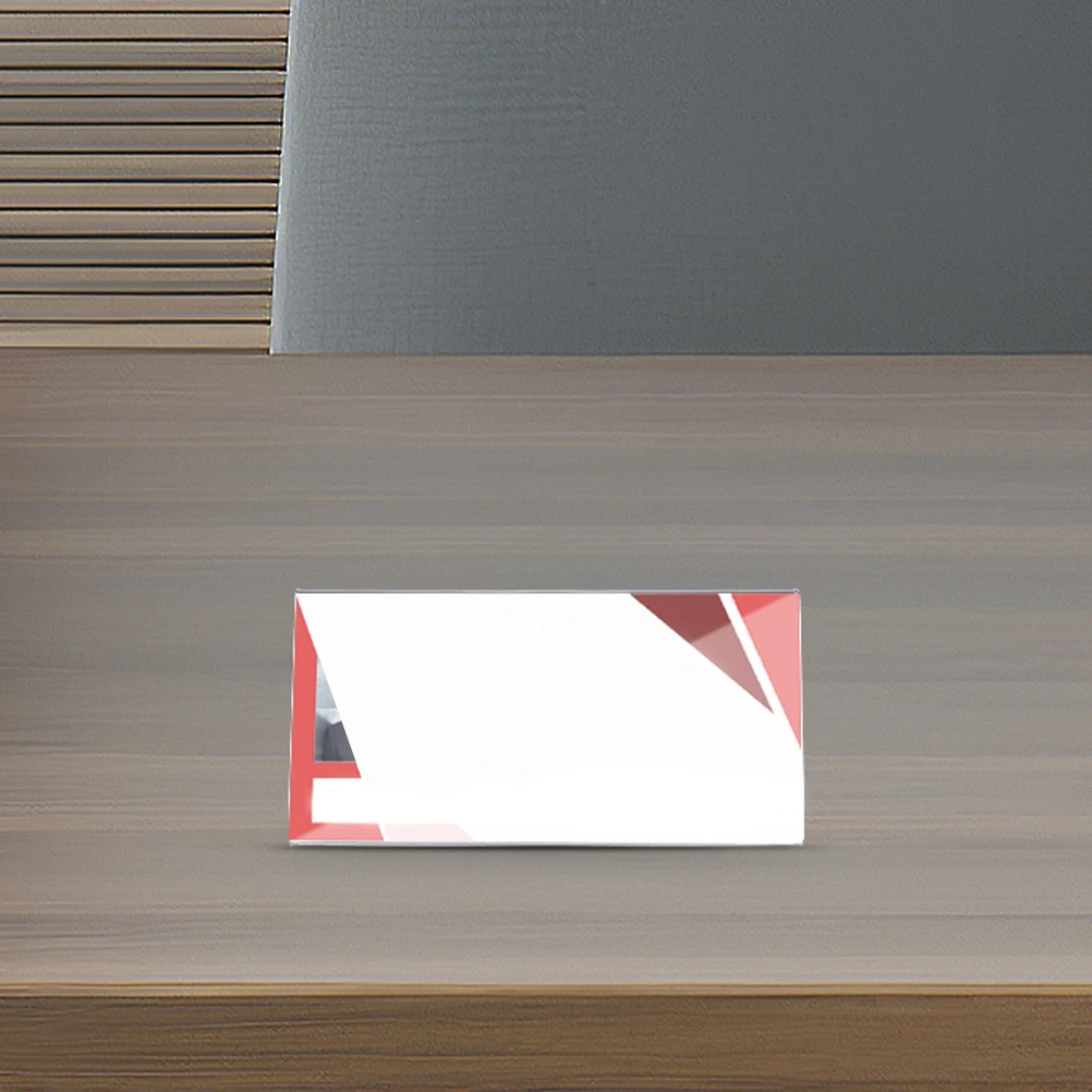 

10 Pcs Conference Table Card Name Plates Reusable Dualsided Office Sign Holder Stable Craftsmanship Team Coordination