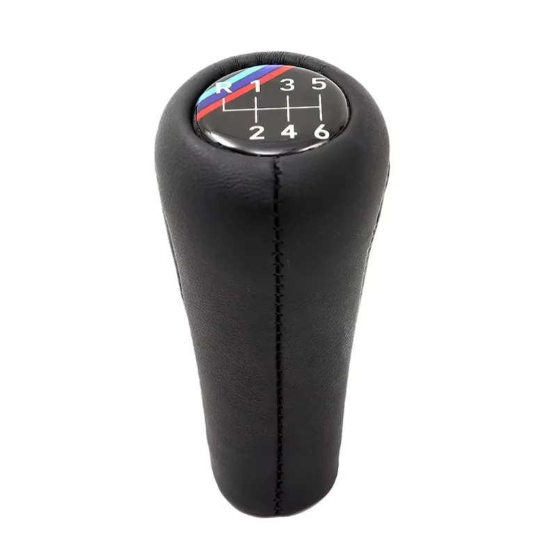 Leather Car Gear Shift Knob Shifter Stick For BMW 1 3 5 6 Series M3 M4 X5 X6 E30 E32 E34 E36 E38 E46 E53 E60 E83 E84 E87 E90 E92 - view 5