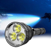 NEW Professional Scuba Diving Torch 3*26650 High Power Diving Waterproof Lamp 3*XHP70 Underwater Lantern IPX8 Diving flashlight