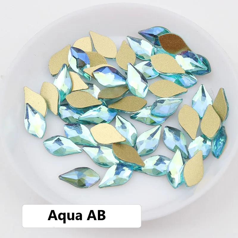 حجر الراين بظهر مسطح لتزيين الأظافر ، أحجار فن الأظافر ، 3d ، شخصية ، خاصة ، 5x10mm #5