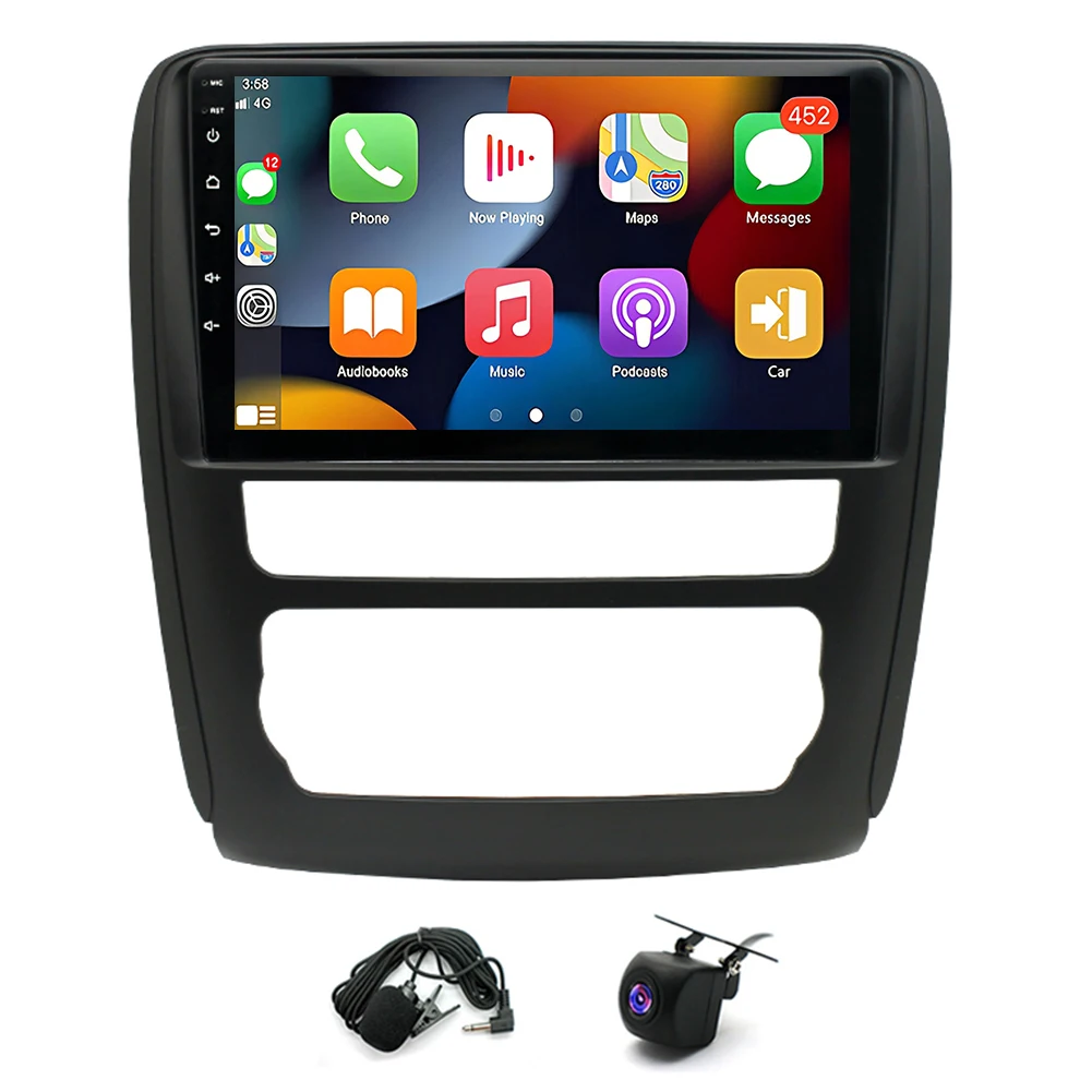 لـ 2013-2017 Buick Enclave Android 14 ملاحة السيارة 9 بوصة مدمجة CarPlay + Android Auto / 2 + 32G + كاميرا AHD + ميكروفون