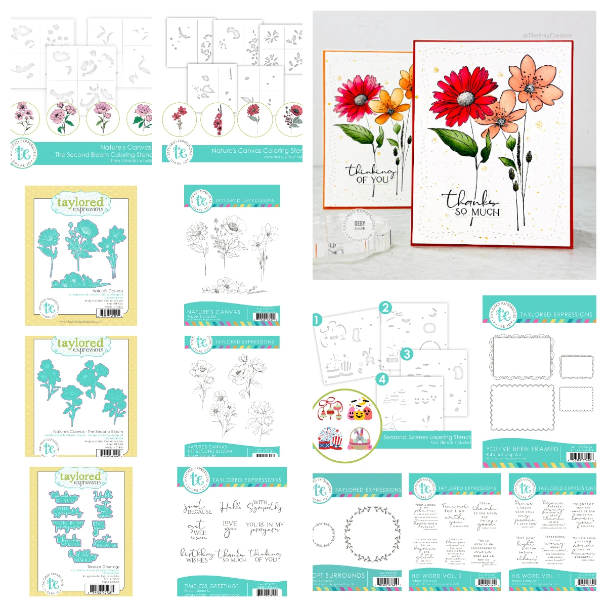 Timeless Greetings The Second Bloom Nature's Canvas Metal Cutting Dies Stamps for DIY Scrapbook Handmade Calendar March 2026 New