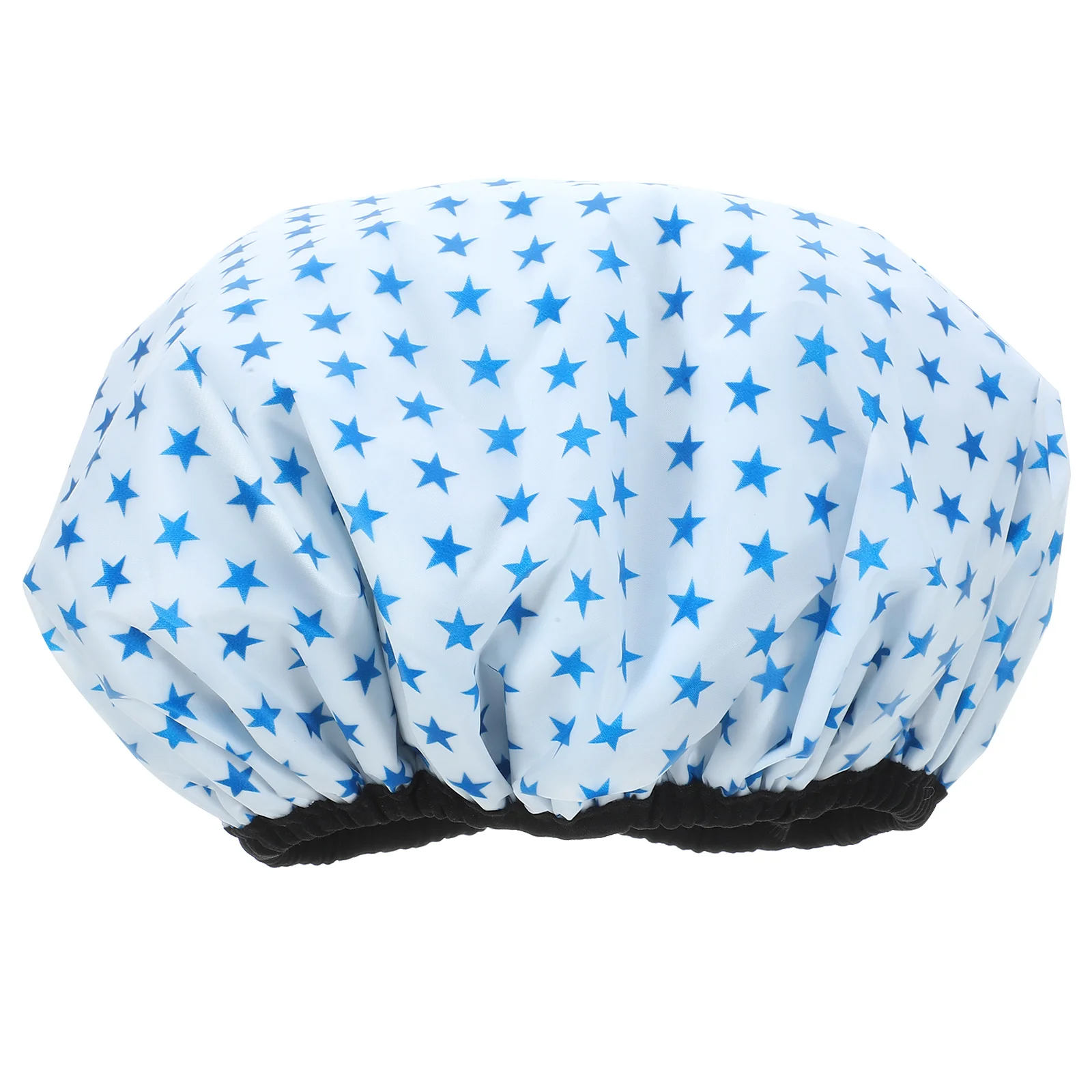 

Women Triple Layer Waterproof Bath Cap 3-in-1 Shower Hat Reusable Bathing Cap for Long Hair Fashionable Water Absorbing Hair