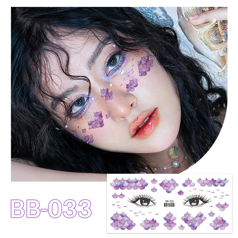 

Easter Glitter Face Temporary Tattoos,Tattoo Stickers,Waterproof Long-Lasting,Fake Tattoo,body art for Women for Party Festival