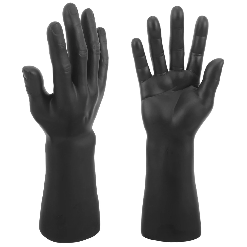 

2 Pcs Model Display Props Room Decor Black Holders for Travel Lightweight Ring Watch Mannequin Jewelry Organizer