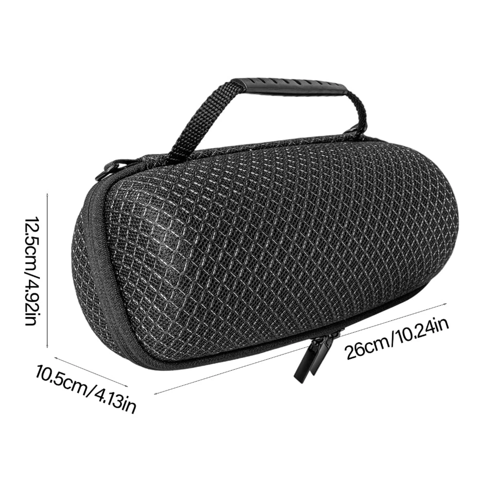 Torba do przechowywania głośnika Bluetooth JBL Charge 6, twardy futerał podróżny z pianki EVA z paskiem na ramię i podwójnymi zamkami błyskawicznymi. — zdjęcie produktu 6