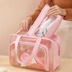 Transparent PVC Large Capacity Travel Handbag Storage Swimming Bags Women Wet Dry Separation Sports Bag Beach Fitness