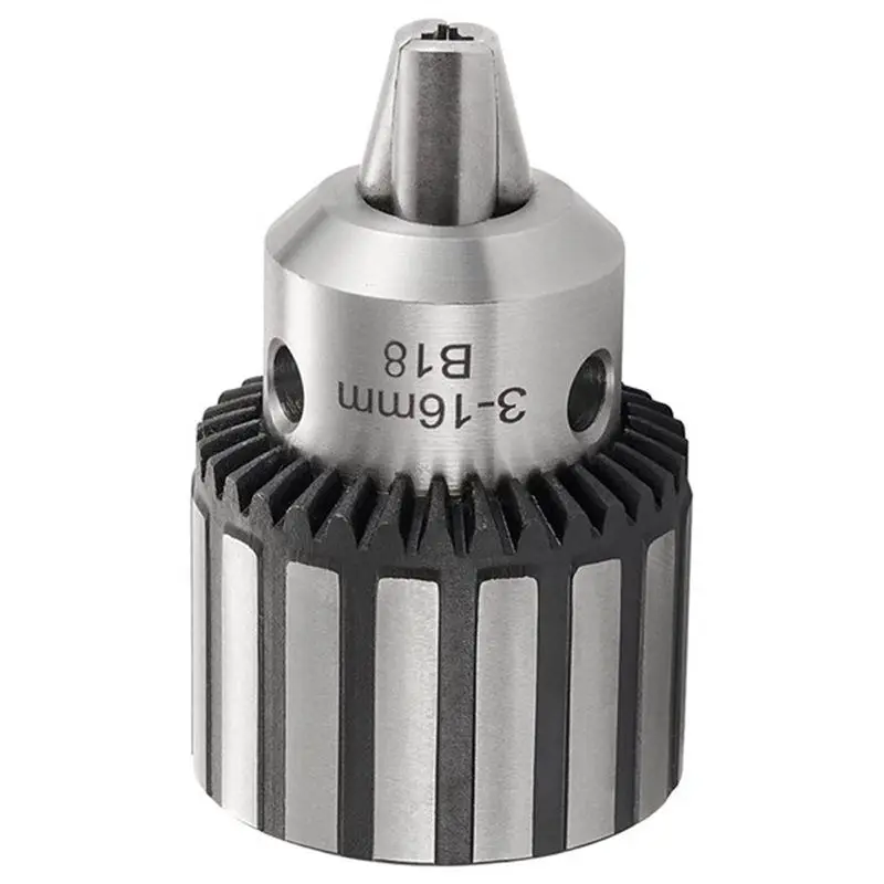 F-F 3-16Mm Drill Chuck With Key For Woodworking With Morse Taper Arbor MT2 B18 Mount 3-16Mm,Portable Drill Guide