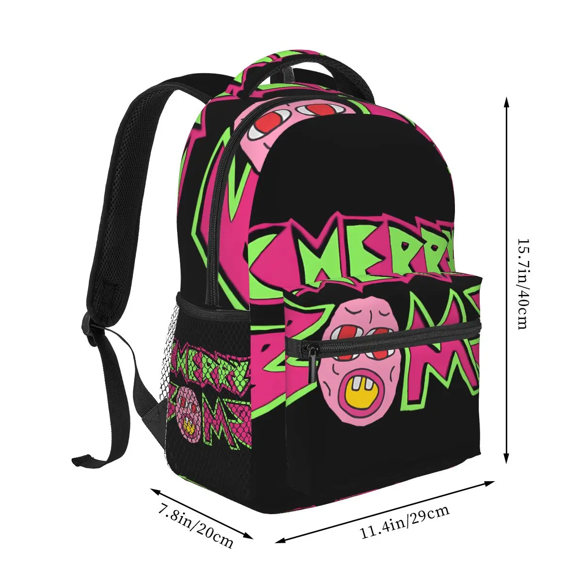 Mochila informal Cherry Bomb Unisex para estudiantes, mochila para computadora de viaje de ocio