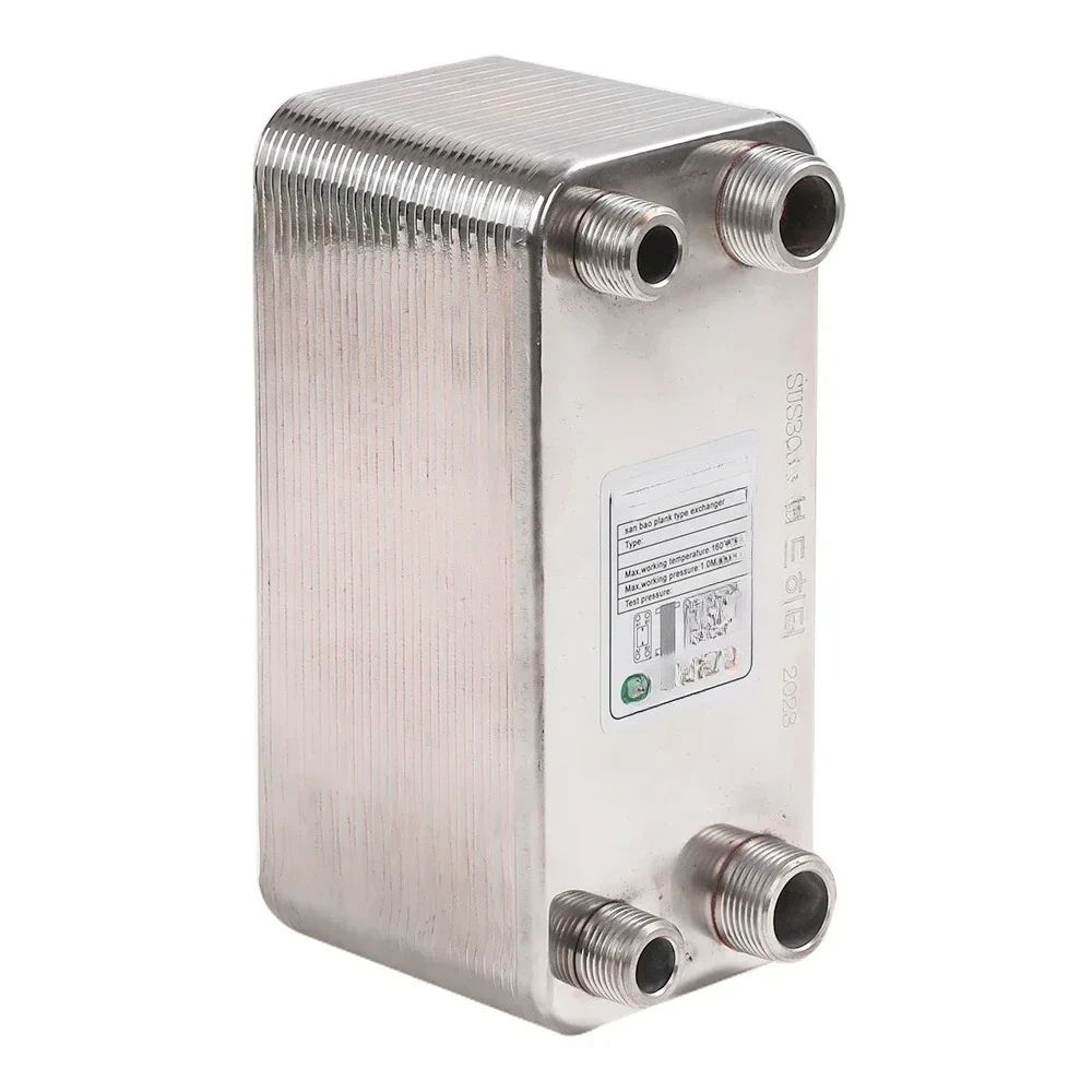 32 38 60 Plates Heat Exchanger Wort Chiller Stainless Steel Homebrew Brewing Beer Cooler Counterflow Chiller Water Heating 6