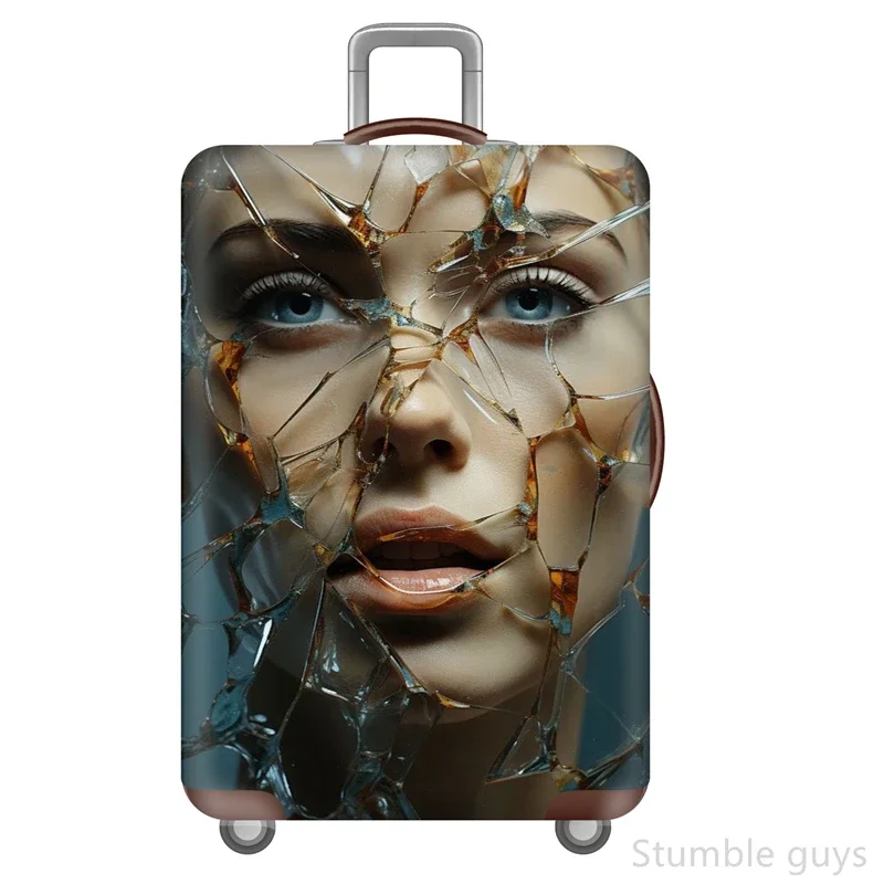 

Durable Washable Elastic Luggage Cover Protective Suitcase Sleeve Reliable For Airline Travel Fits 18-32 Inch Rolling Luggage