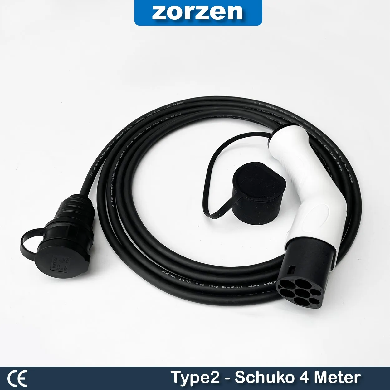 

Type2 Schuko 4M 16A Adapter Mennekes Type 2 to European Domestic Socket for Electric Scooters E-Bikes