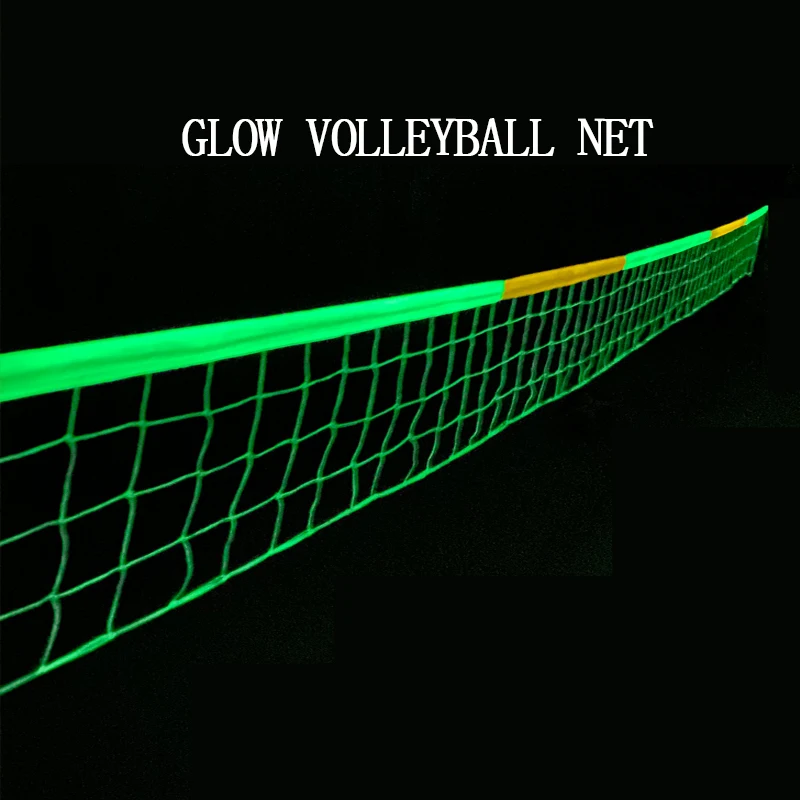 Night Glow Volleyball Net Beach Volleyball Net Portable Professional Volleyball Net Luminous Volleyball Net Outdoor Entertainmen