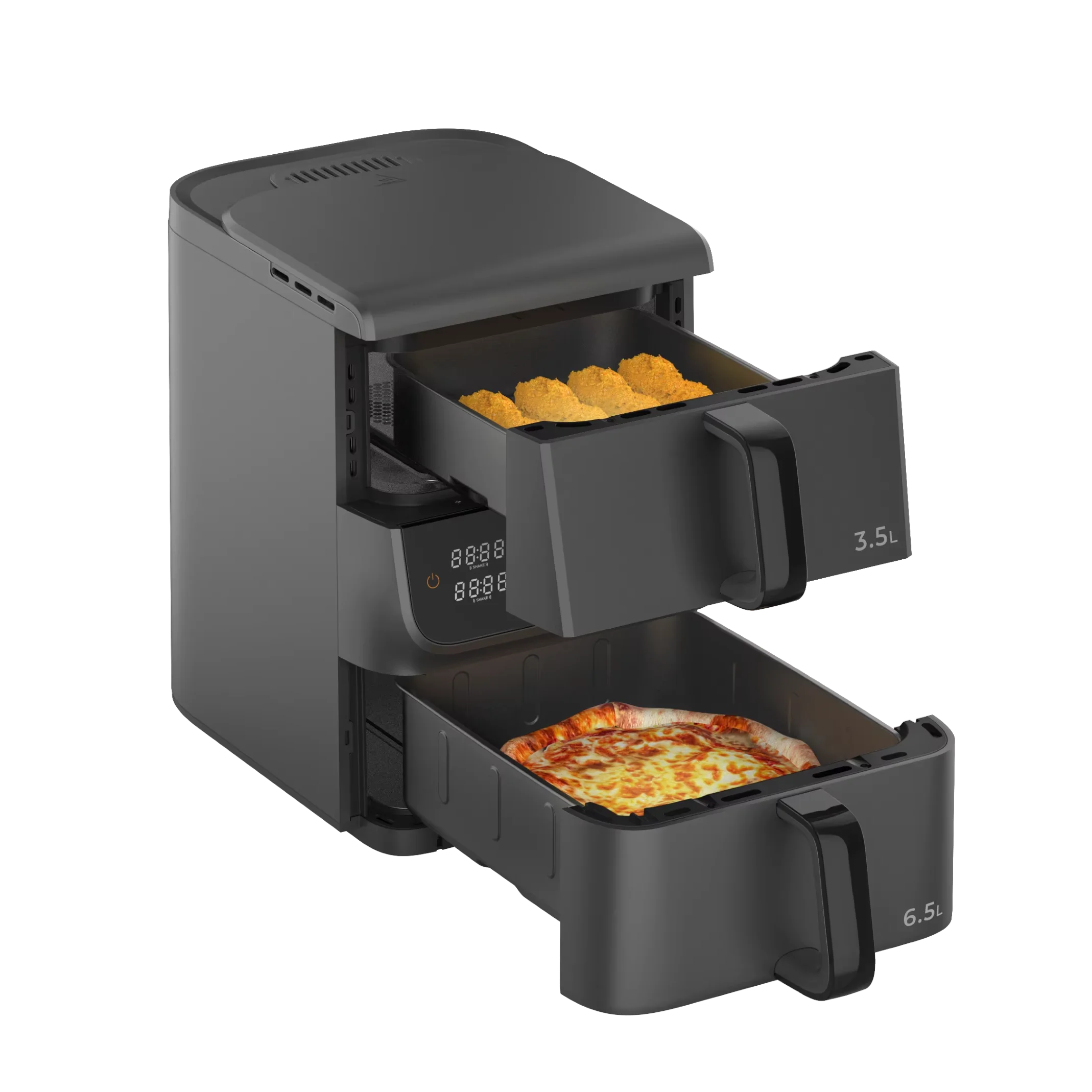 

10L Dual Core Air Fryer - Upper & Lower Independent Cooking, Nonstick & Smart Electric (Wholesale Customized, Easy Clean
