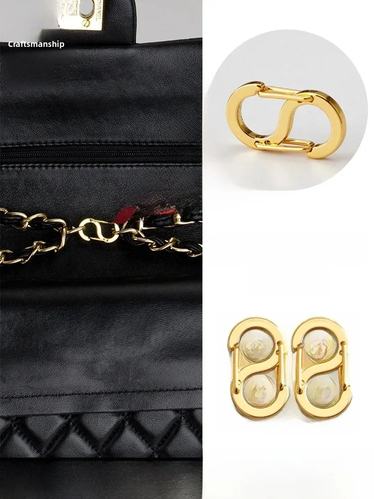 Adjustable Chain Length Shortening Buckle for  CF Bag Modification Titanium Steel Bag Chain Accessory Fixed Diy