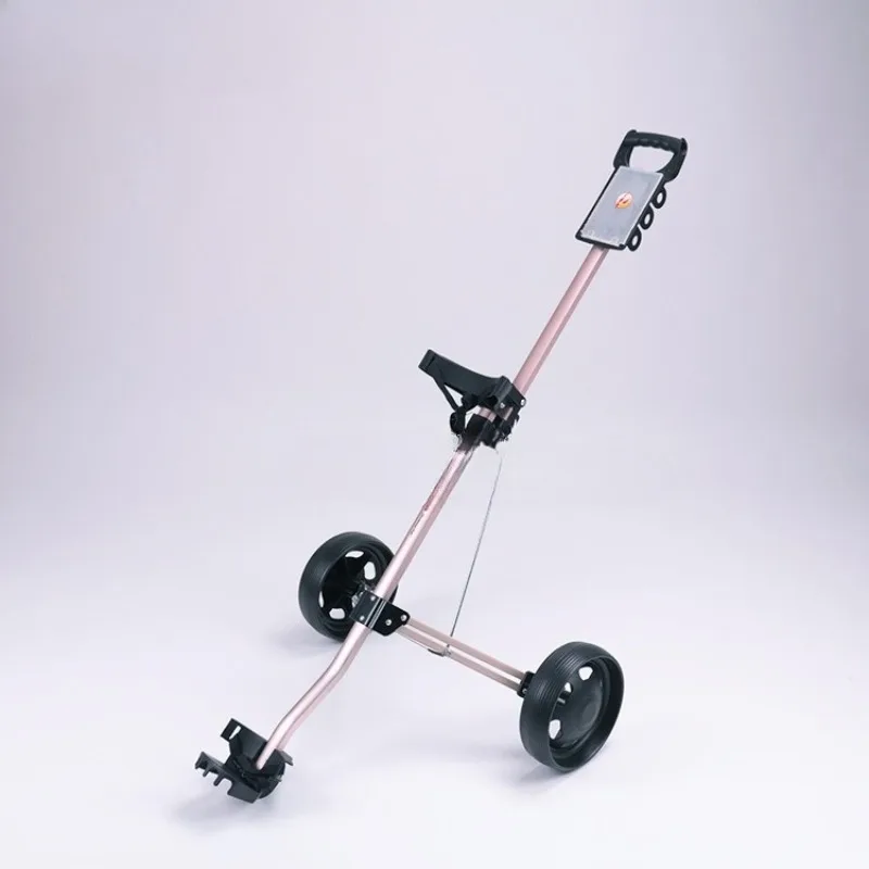 

Golf chartered cart, two-wheeled cart, hand-pulled cart foldable, storage aluminum cart course supplies
