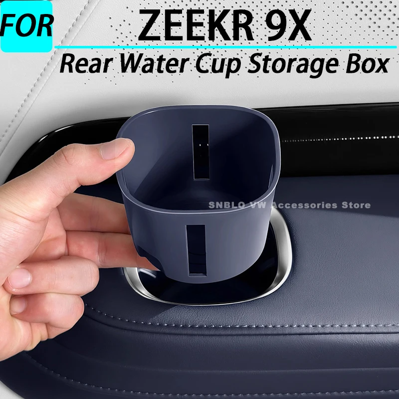 

Автомобильный ящик для хранения задней чашки для воды для ZEEKR 9X, аксессуары для интерьера 2025г