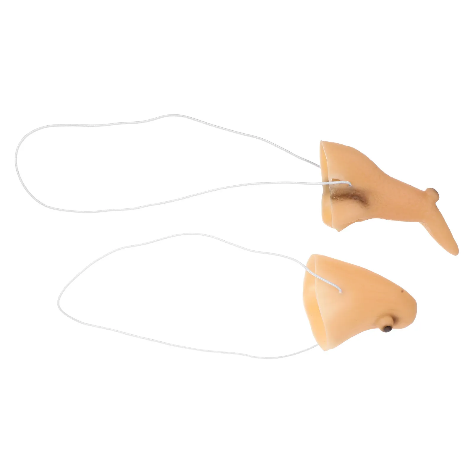 1 conjunto de bruxa nariz queixo traje acessório para mulheres halloween masquerade festa cosplay ajustável falso longo nariz prótese malvado