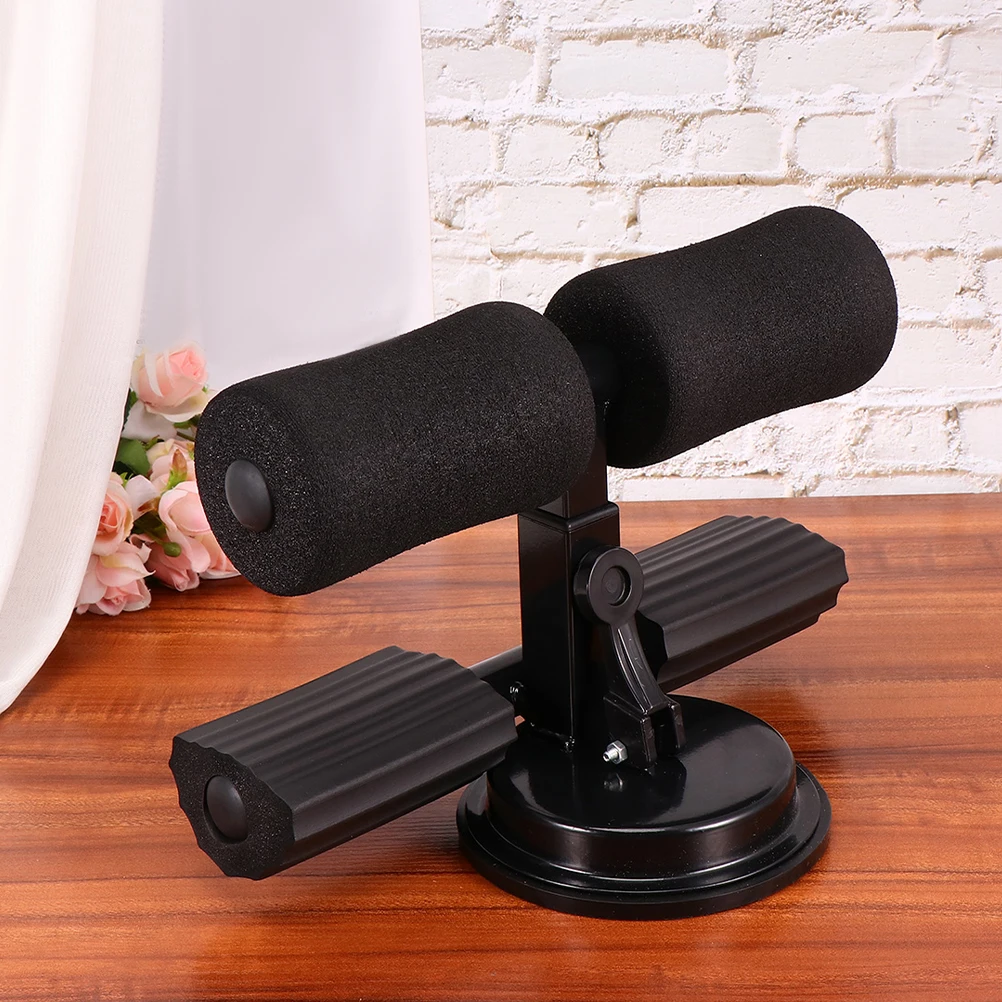 

Black Double Rod Adjustable Abdominal Curl Assist Sit Up Bar Foot Holder Household Fitness Equipment Workout Tool Removable