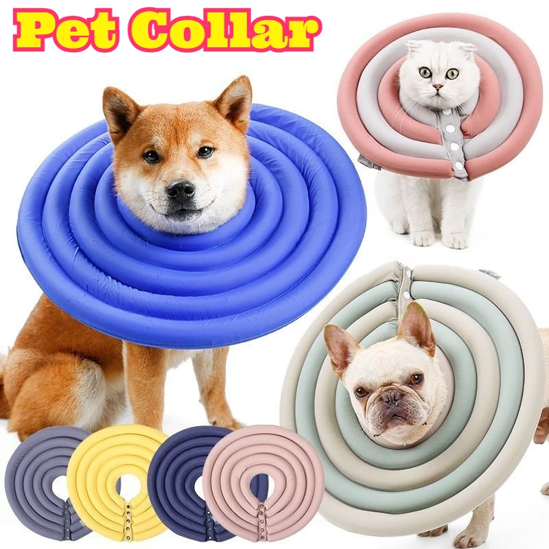 

Anti Lick Anti Bite Pet Recovery Collar Cats Dog Post Surgery Healing Protection Cone Grooming Cover Wound Guard Pet Care Supply