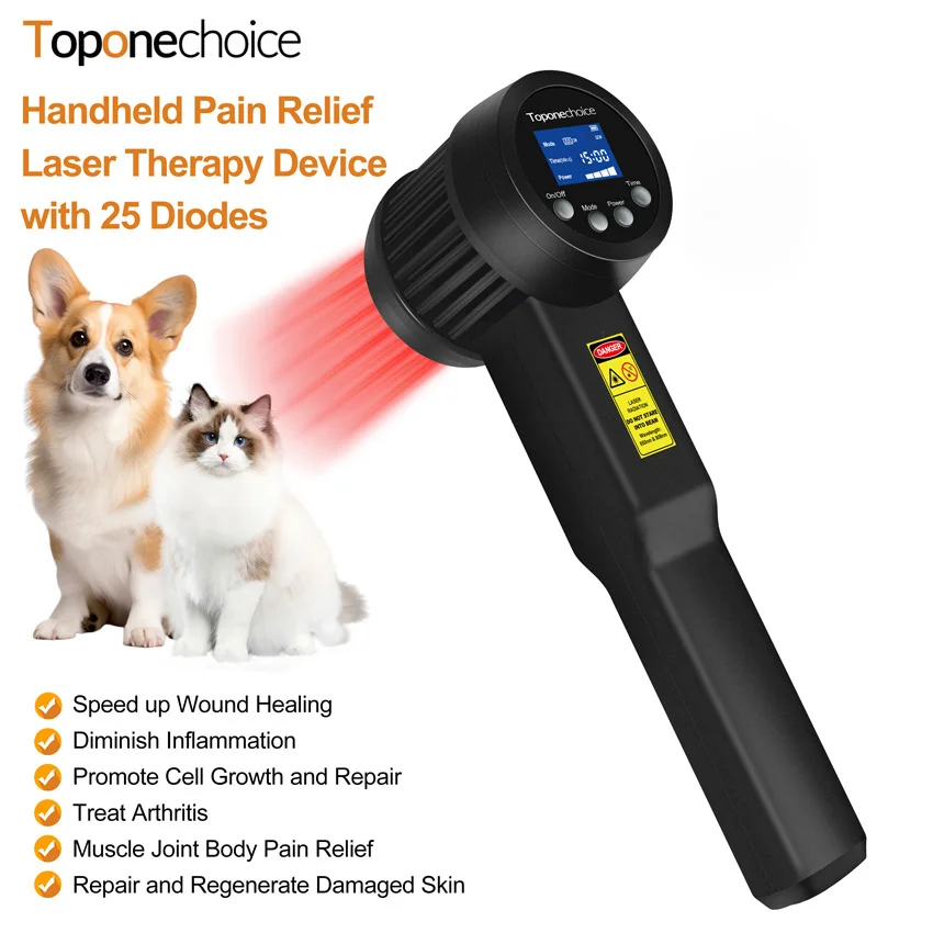 

5000mW 650nm 808nm Low Level Laser Therapy Red & Near Infrared Light Treatment LLLT Device for Pain Relief Wound Healing