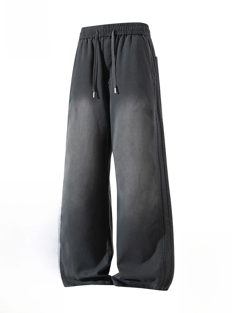 

Мужские зимние джинсы Paul Frank из утолщенного флиса, винтажные, свободного прямого кроя, повседневные, удобные брюки