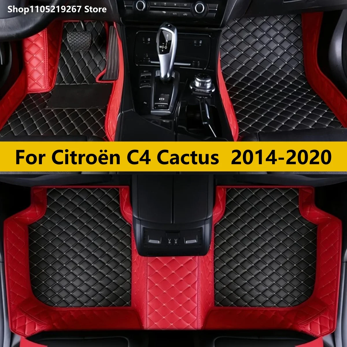 

Car Mats Floor For Citroën C4 Cactus 2014~2020 Waterproof Leather Car Mat Fully Set Tapete Automotivo Para Carro Car Accessories