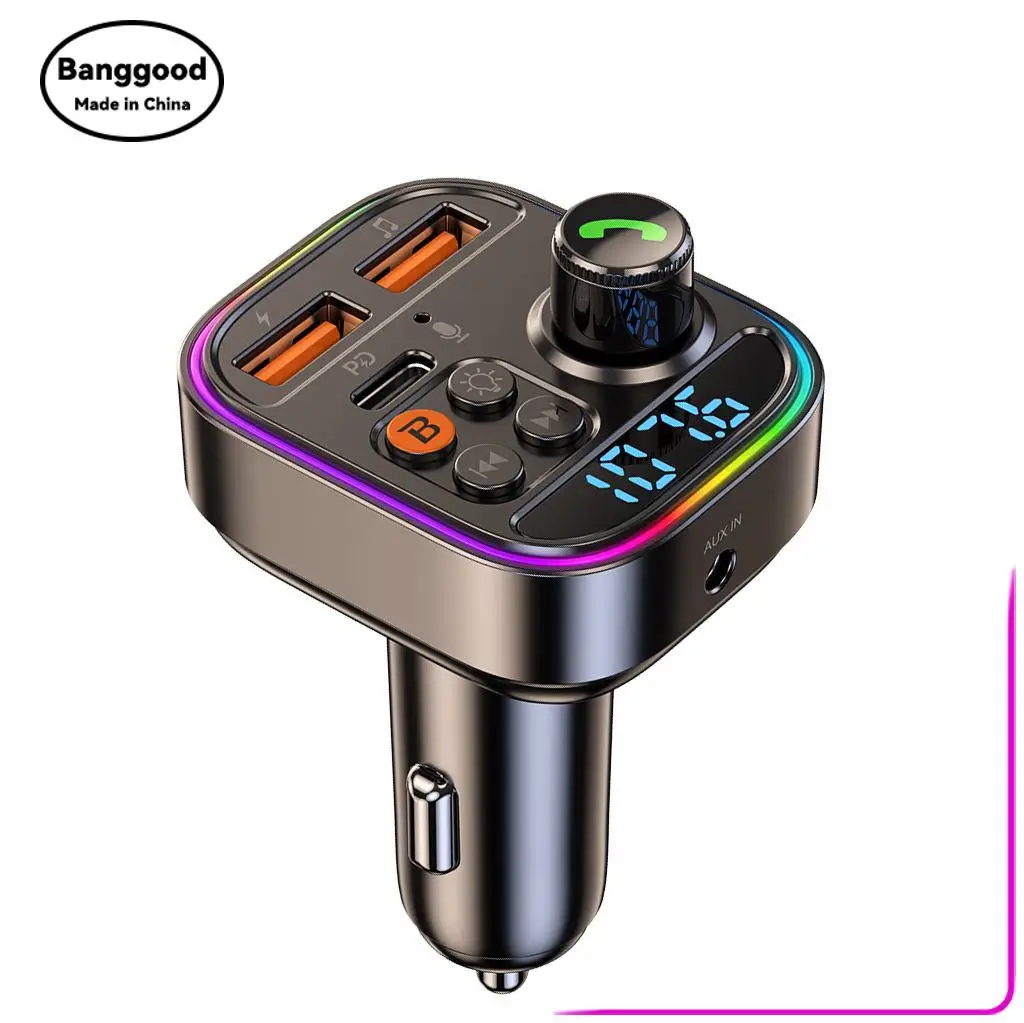 

Car MP3 Player Multifunctional Bluetooth Receiver Car U Disk Lossless Music Player FM Transmitter