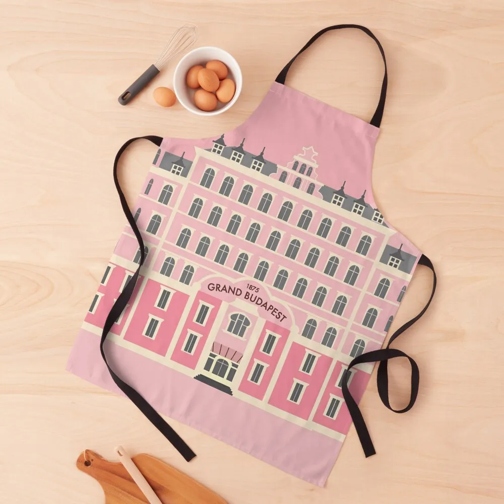 Grand Budapest Hotel Poster Wes Movie rushmore Apron Apron For Men Kitchen Items Kitchen Supplies