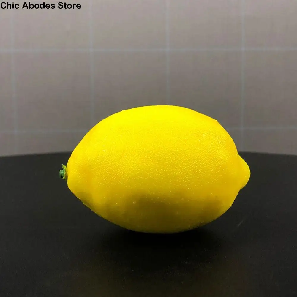 

Durable Simulation Artificial Lemons Yellow Foam Fake Fruits Realistic Decorative Fruits Wedding