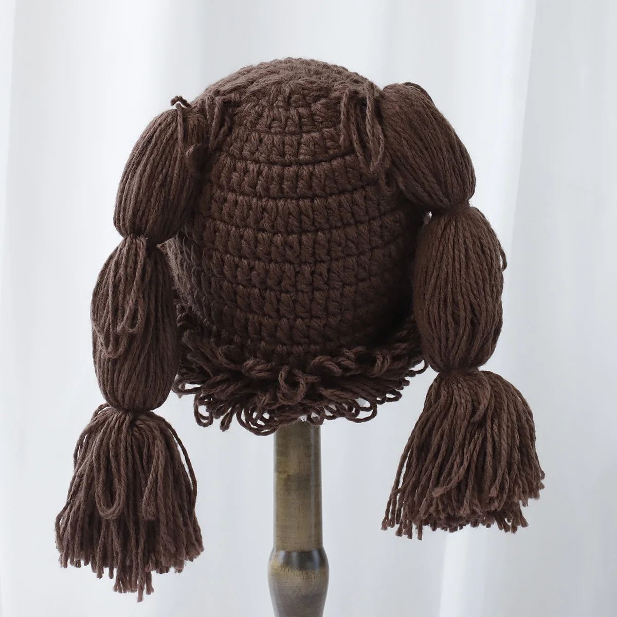 Neue japanische y2k kawaii geflochtene Design Strick mützen für Frauen Herbst und Winter Mode warme Persönlichkeit Pullover Mützen Mütze – Detail 7